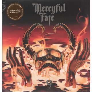 9 (Ri) (Yellow Ochre W/Blues Swirls)