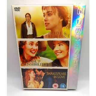 PRIDE AND PREJUDICE/SENSE AND SENSIBILITY/SHAKESPEARE IN LOVE(3DVD) Englihs subs